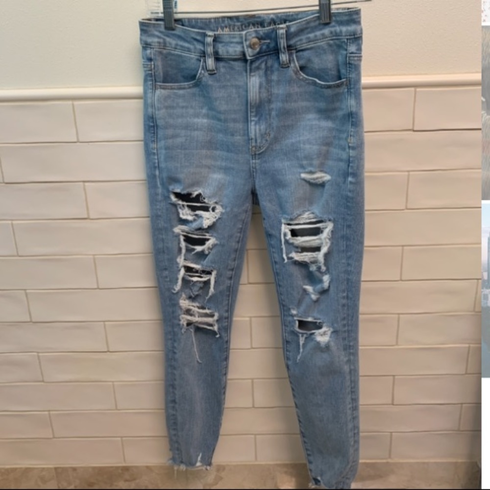 American eagle high waisted jeans